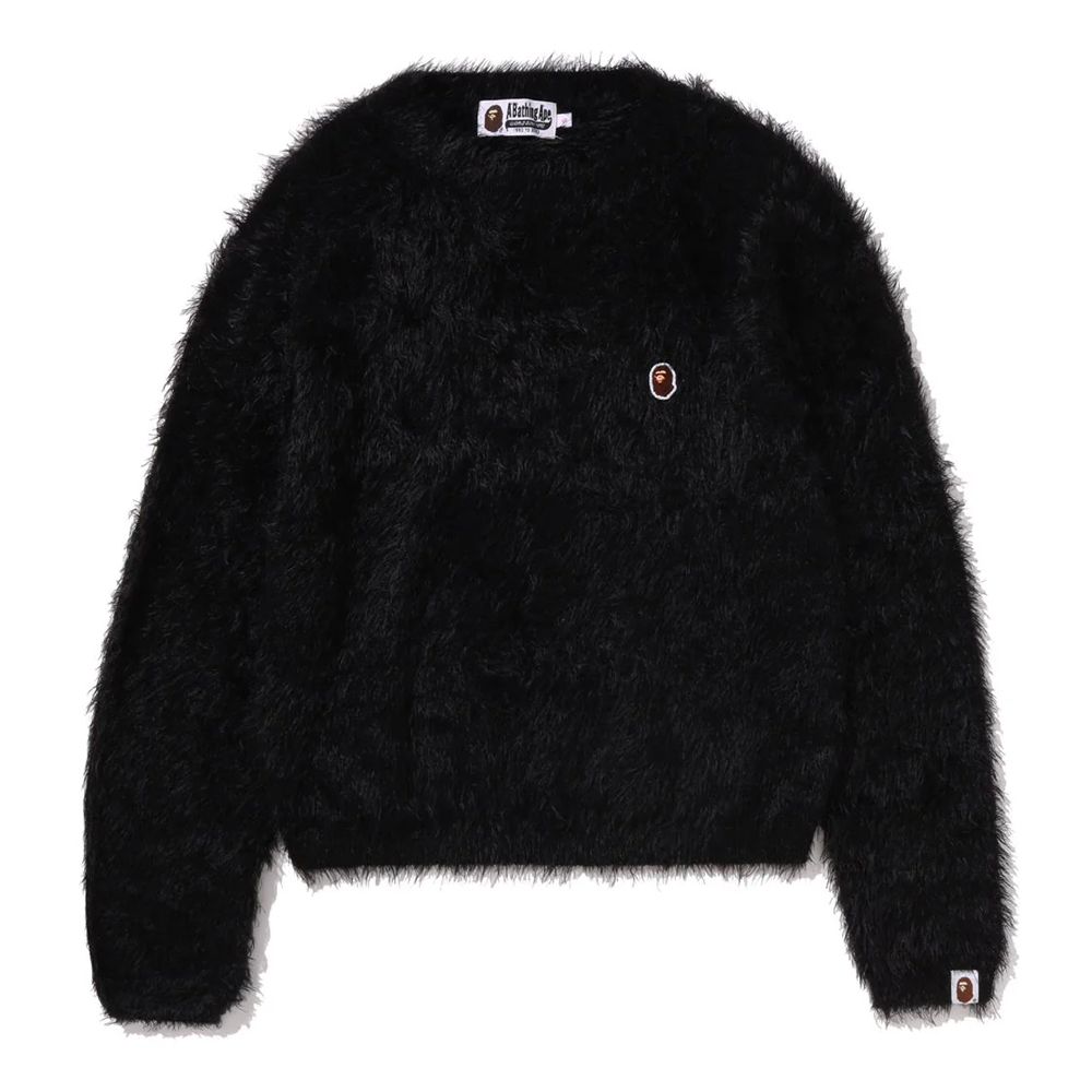 베이프 우먼즈 스웨터 ONE POINT SHAGGY SWEATER 1L80-220-003 - 상세 이미지 2