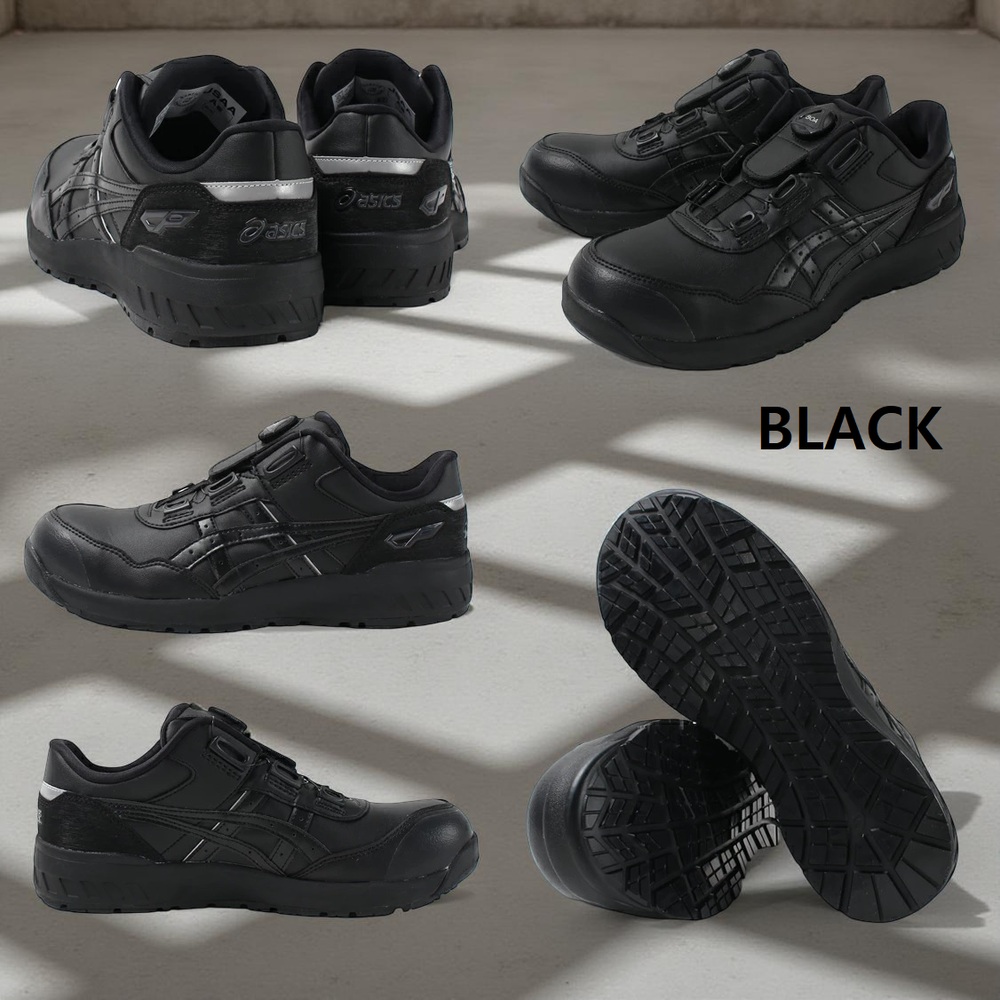 아식스 윈잡 보아 다이얼식 안전화 CP306 작업화 1273A029 BLACK 260 - 상세 이미지 2