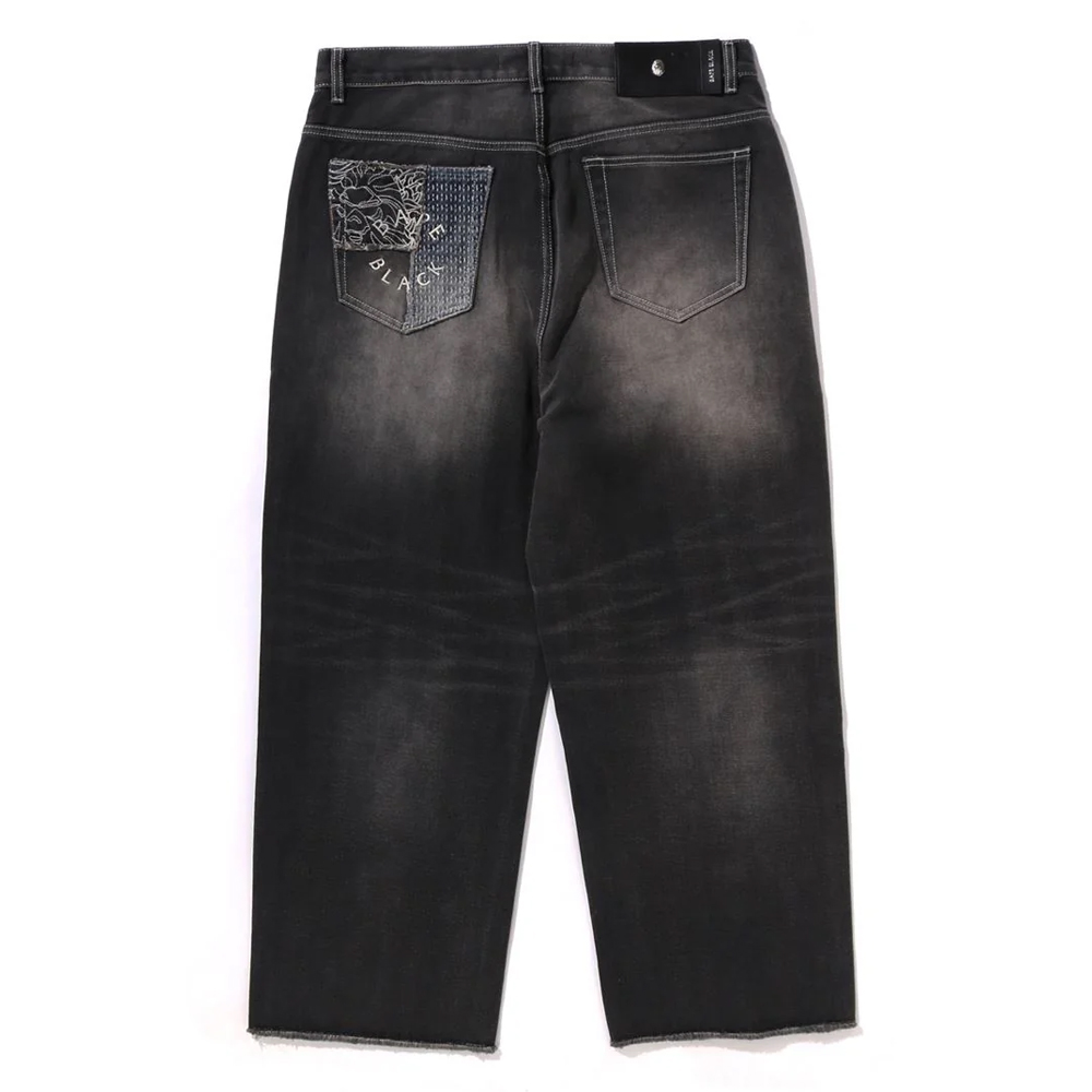 베이프 바지 SASHIKO PATCHWORK JEANS 1L70-150-301 - 상세 이미지 4