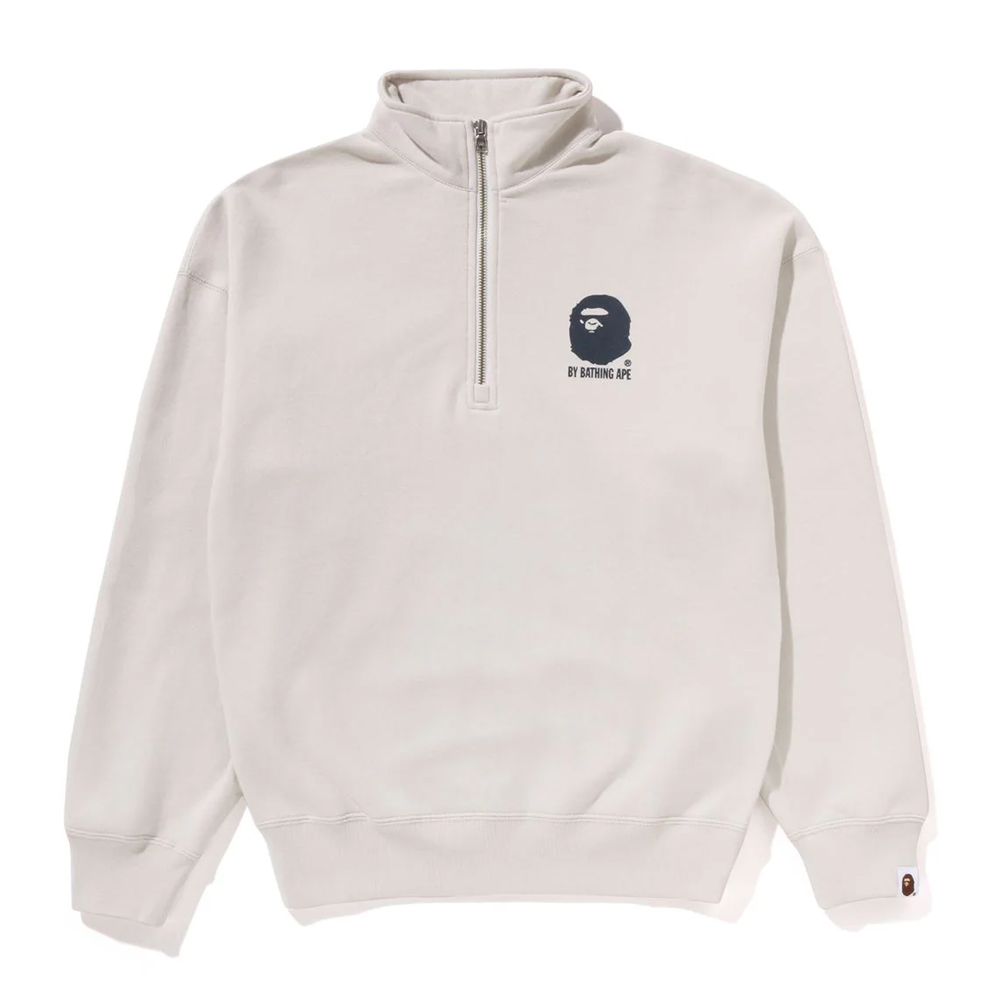 베이프 우먼즈 맨투맨 BY BATHING APE HALF ZIP SWEATSHIRT 1L80-213-004 - 메인 이미지