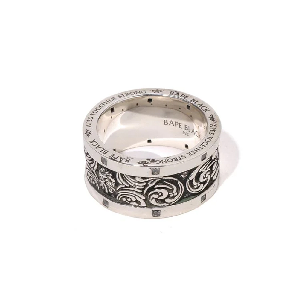 베이프 반지 MAD FACE RING WITH ROCKS 1L70-182-305 - 상세 이미지 2