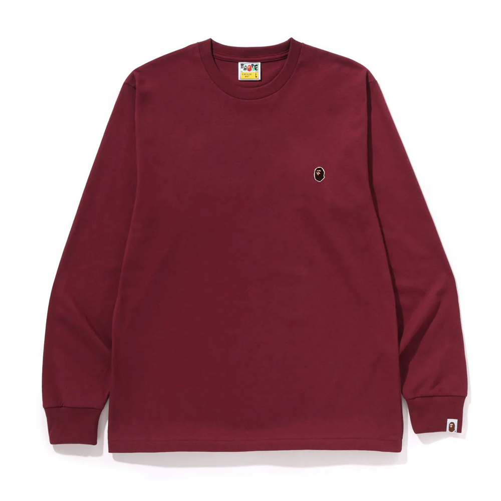 베이프 긴팔티 ONE POINT LS TEE 1L80-111-002 - 상품 이미지