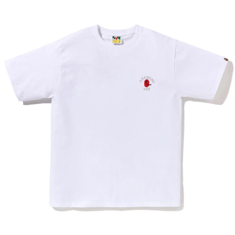 베이프 반팔티 COLLEGE ONE POINT EMBROIDERY TEE 1L72-110-031 - 상세 이미지 2