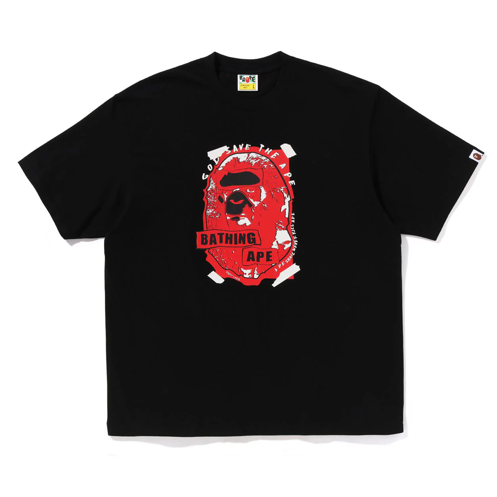 베이프 반팔티 GRAFFITI APE HEAD RELAXED FIT TEE 1L80-110-323 - 상품 이미지