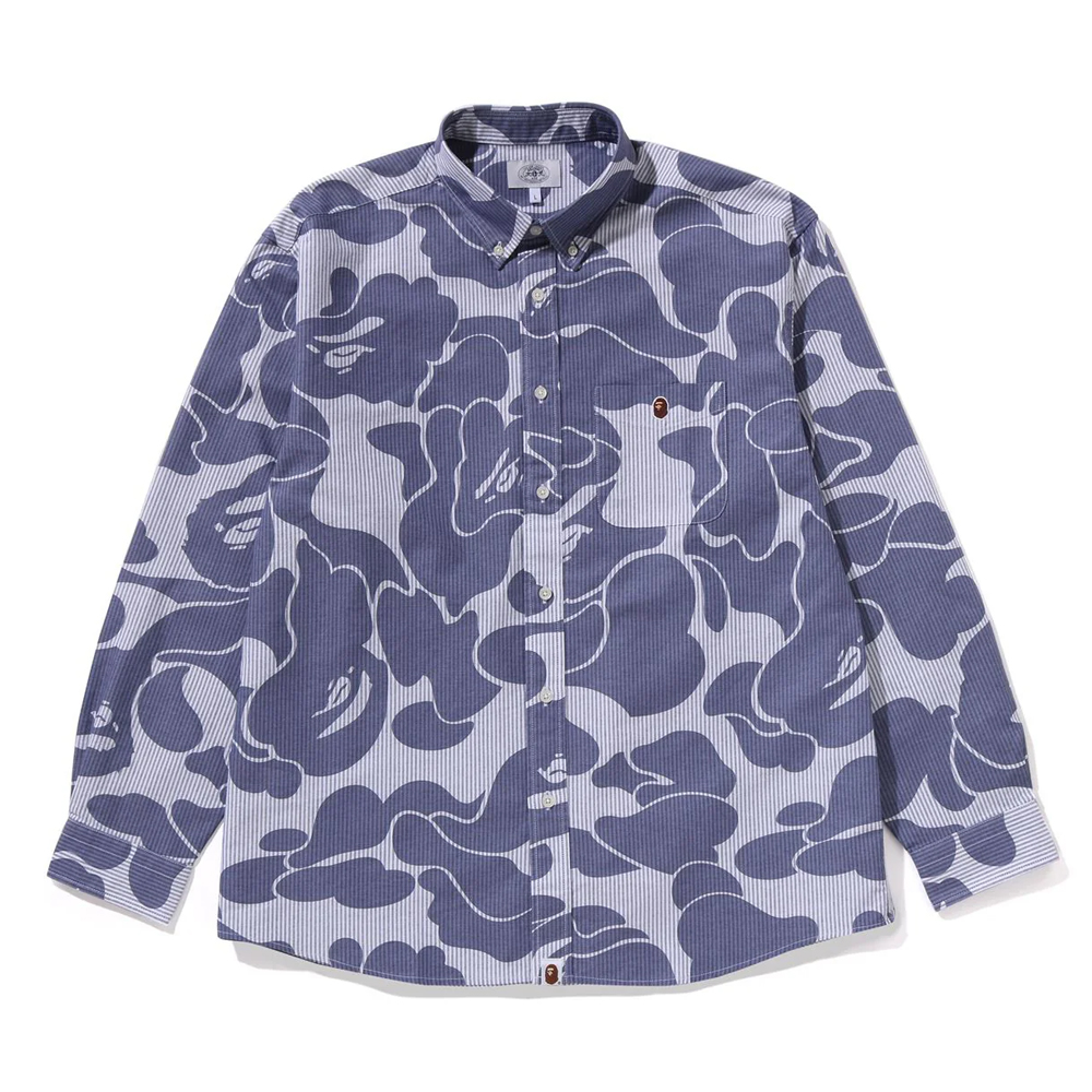 베이프 셔츠 STRIPE CAMO RELAXED FIT SHIRT 1L70-131-002 - 상세 이미지 3