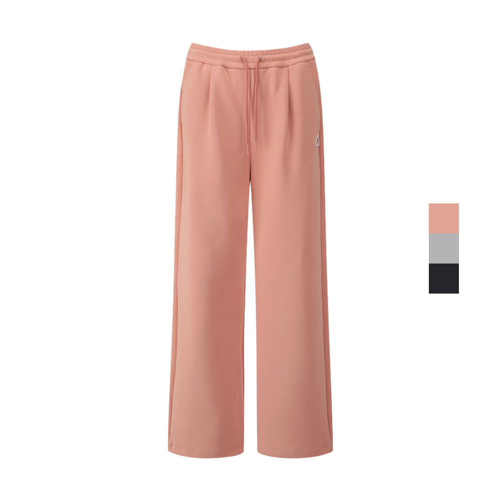 여자 가을 트레이닝팬츠 밴딩 와이드 일자바지 - 상품 이미지