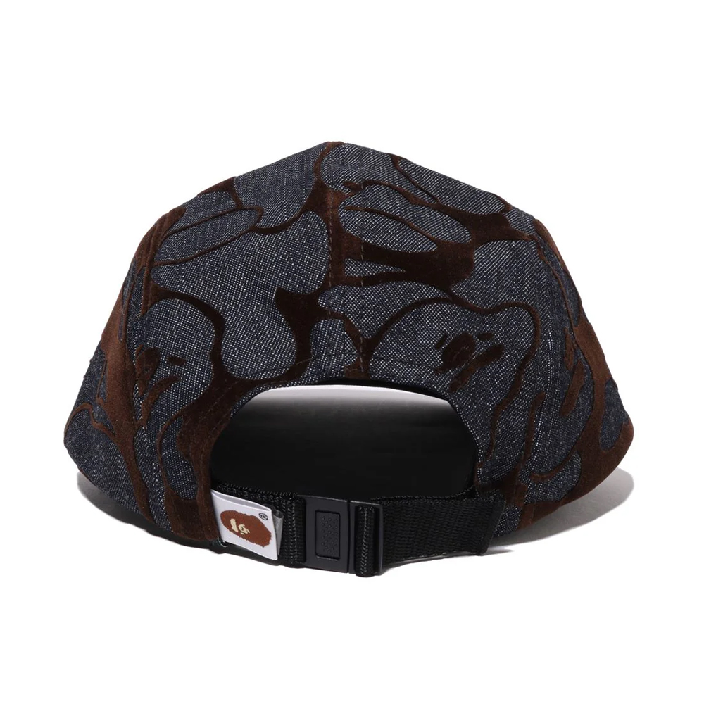 베이프 모자 CAMO FLOCKED DENIM JET CAP 1L80-180-014 - 상세 이미지 3