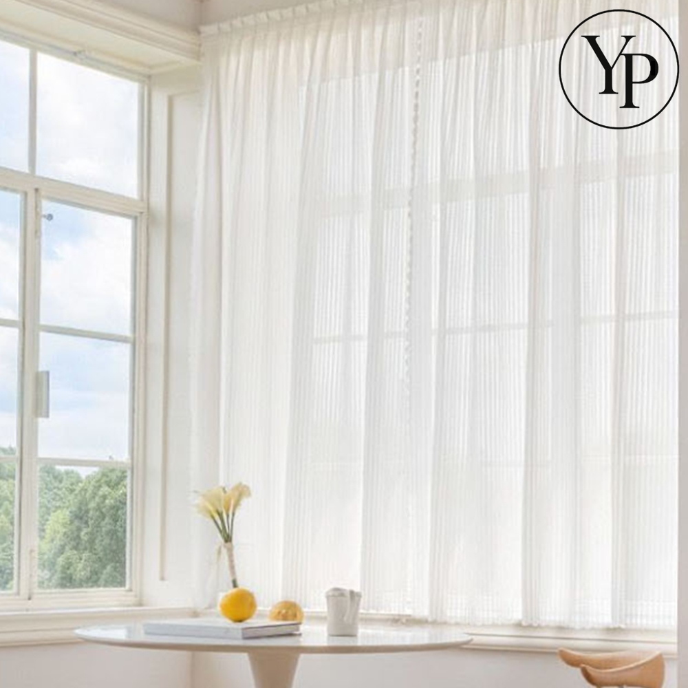 무타공 쉬폰 레이스 커튼 공간 분리 파티션 주방 침실 인테리어 가리개 블라인드