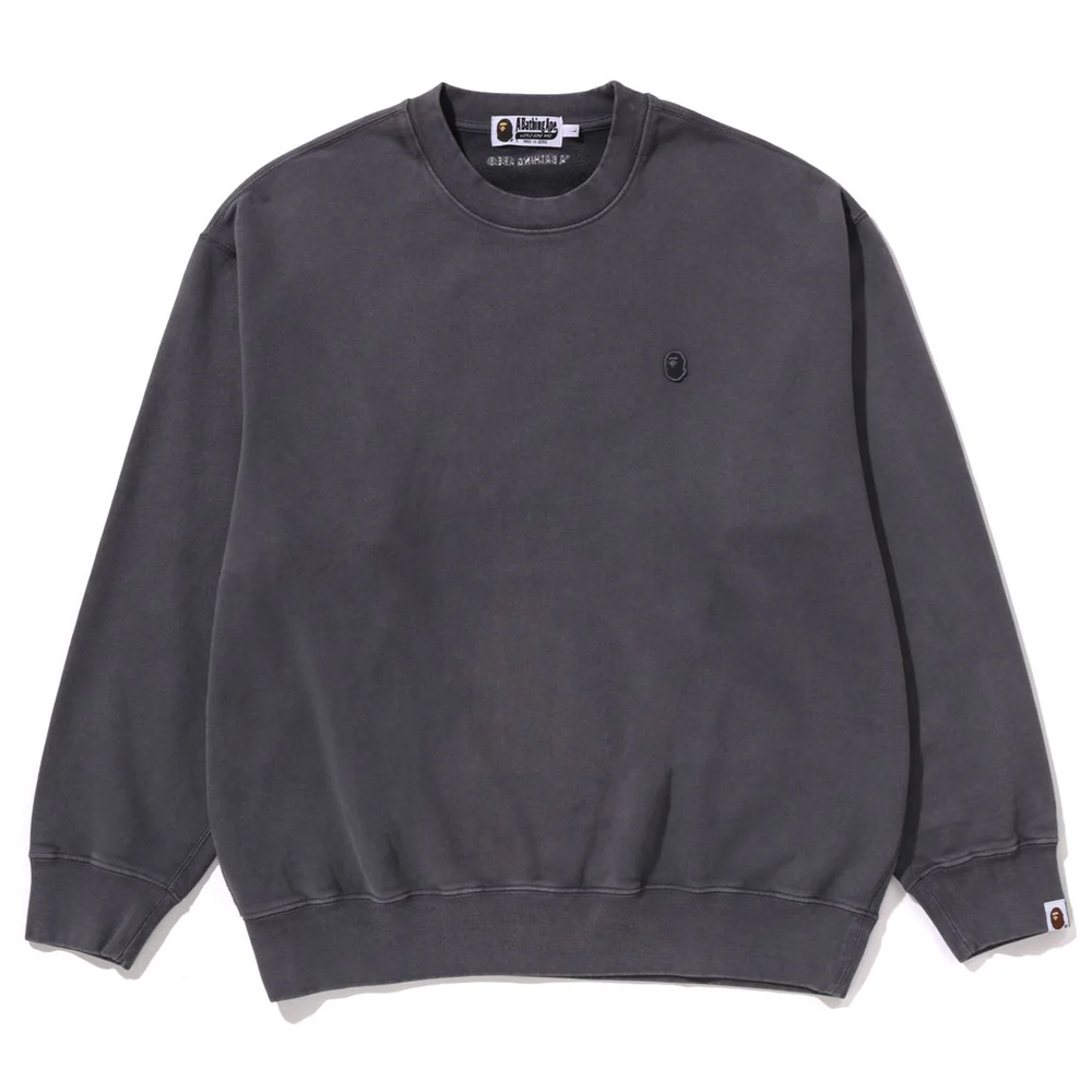 베이프 맨투맨 GARMENT DYE ONE POINT RELAXED FIT CREWNECK SWEATSHIRT 1L80-113-307 - 상세 이미지 3