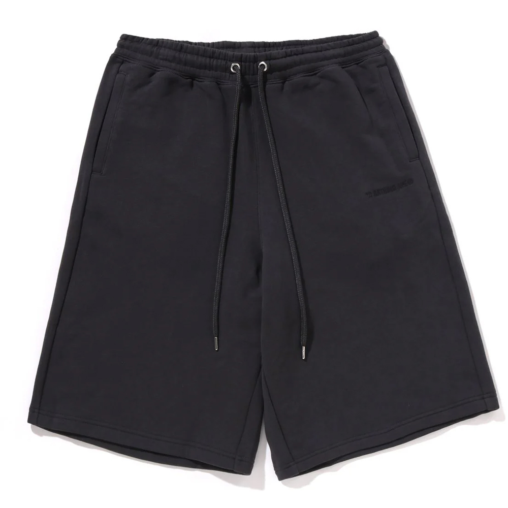 베이프 반바지 BATHING APE LOGO KNEE LENGTH RELAXED FIT SWEAT SHORTS 1L80-153-303 - 메인 이미지