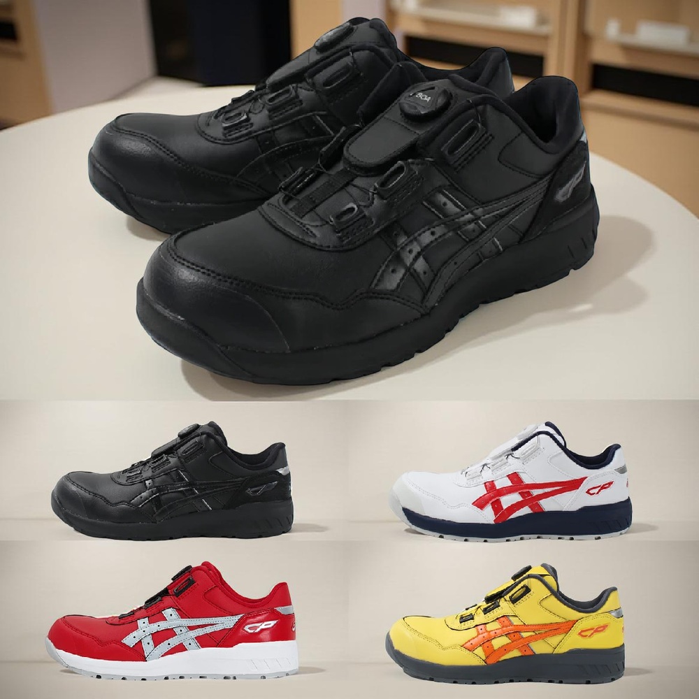 아식스 윈잡 보아 다이얼식 안전화 CP306 작업화 1273A029 BLACK 260