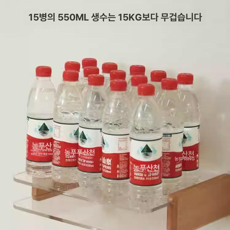 월넛 빔프로젝터 벽걸이 거치대 선반 스피커 트레이 작은 너도밤나무 단층 프레임 - 상세 이미지 5
