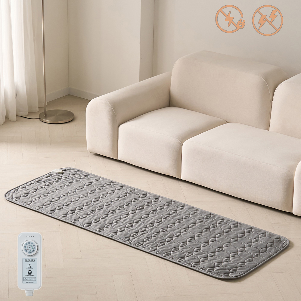 곰표한일 전기요 무자계 탄소매트 안전 온열매트 사계절용 전자파 차단 미니싱글