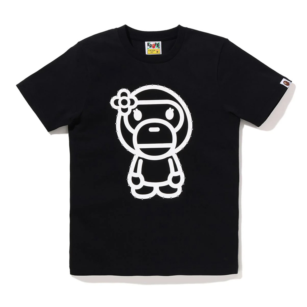 베이프 우먼즈 반팔티 CRYSTAL STONE BIG BABY LISA TEE 2L80-210-025 - 메인 이미지