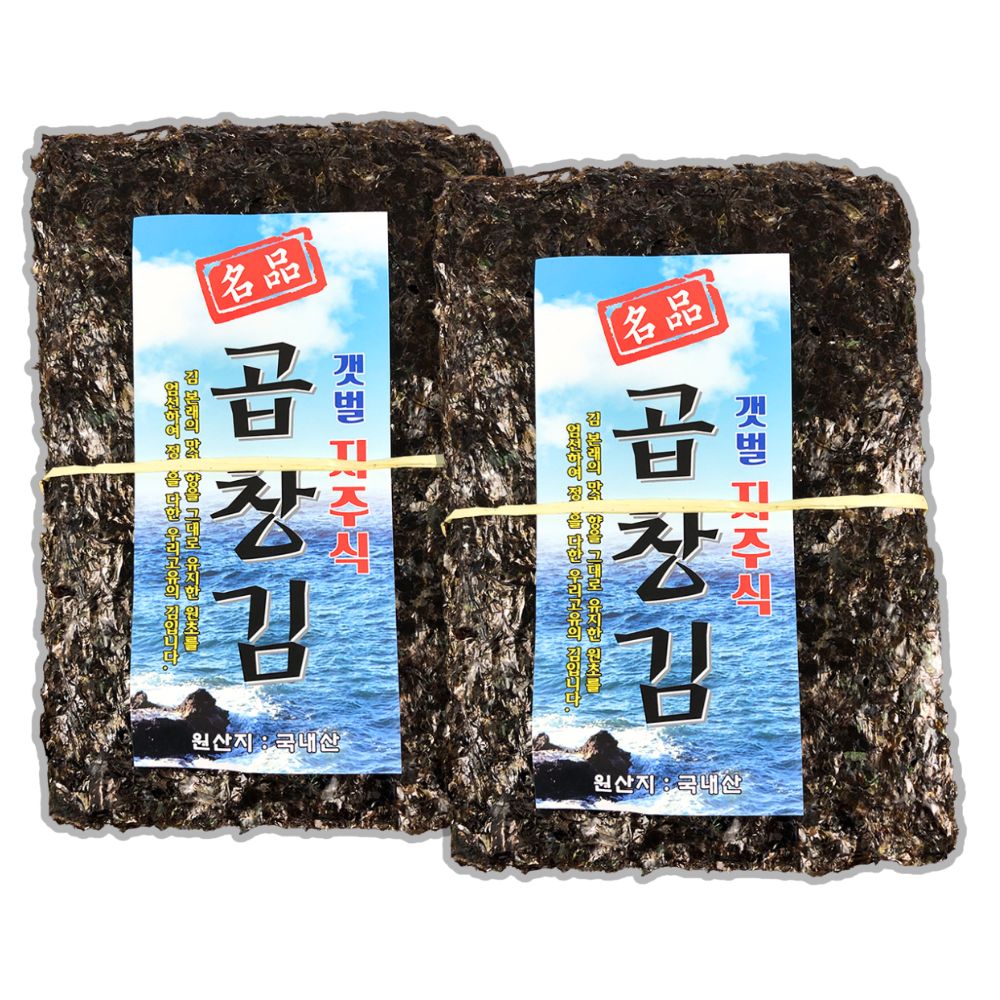 청정 완도 25년 햇 명품 곱창김 무첨가 생김 100매 실속포장 선물포장 - 상세 이미지 5
