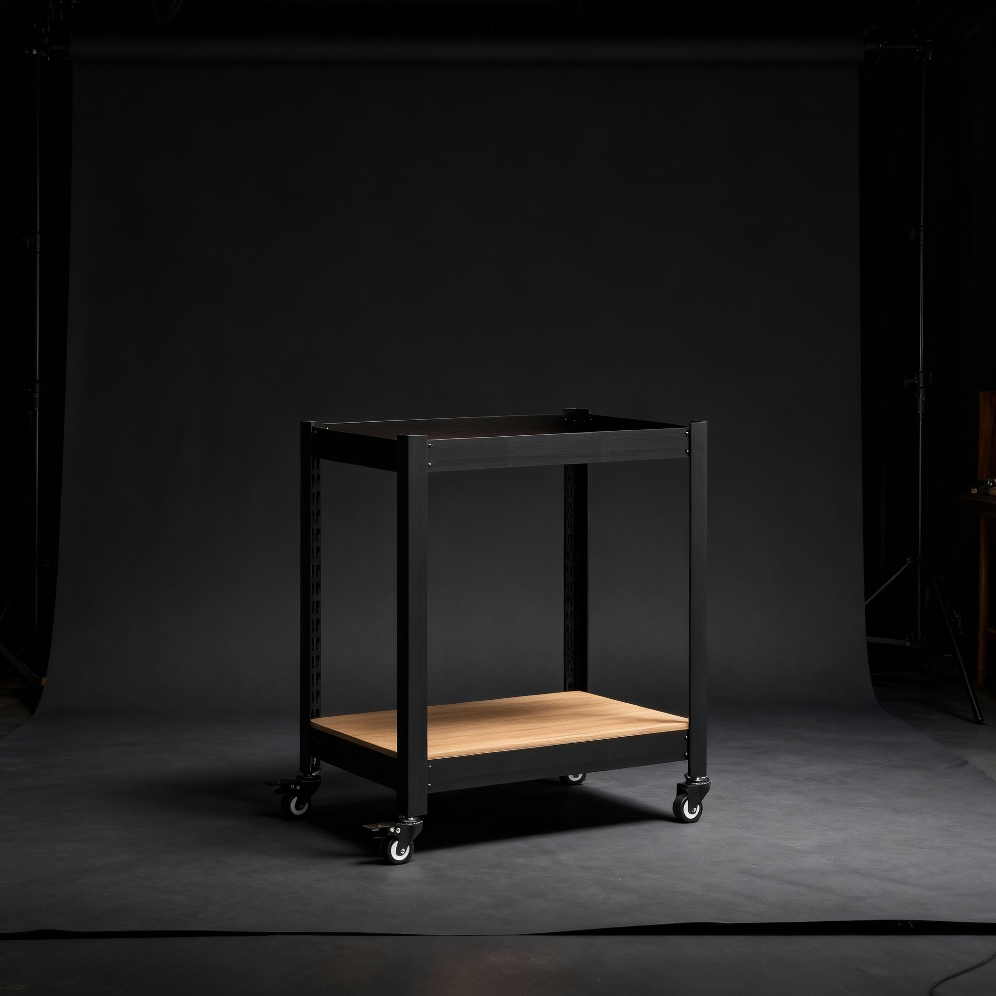 바퀴선반 바퀴달린선반 틈새 트롤리 이동식 트레이 홈던트 2단 303075