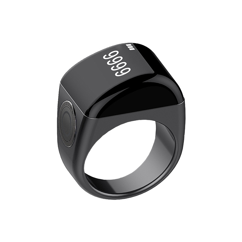스마트 블루투스 반지 앱 연동 스마트링 웨어러블 링 아연합금 QB702 블랙 18mm 이미지 6