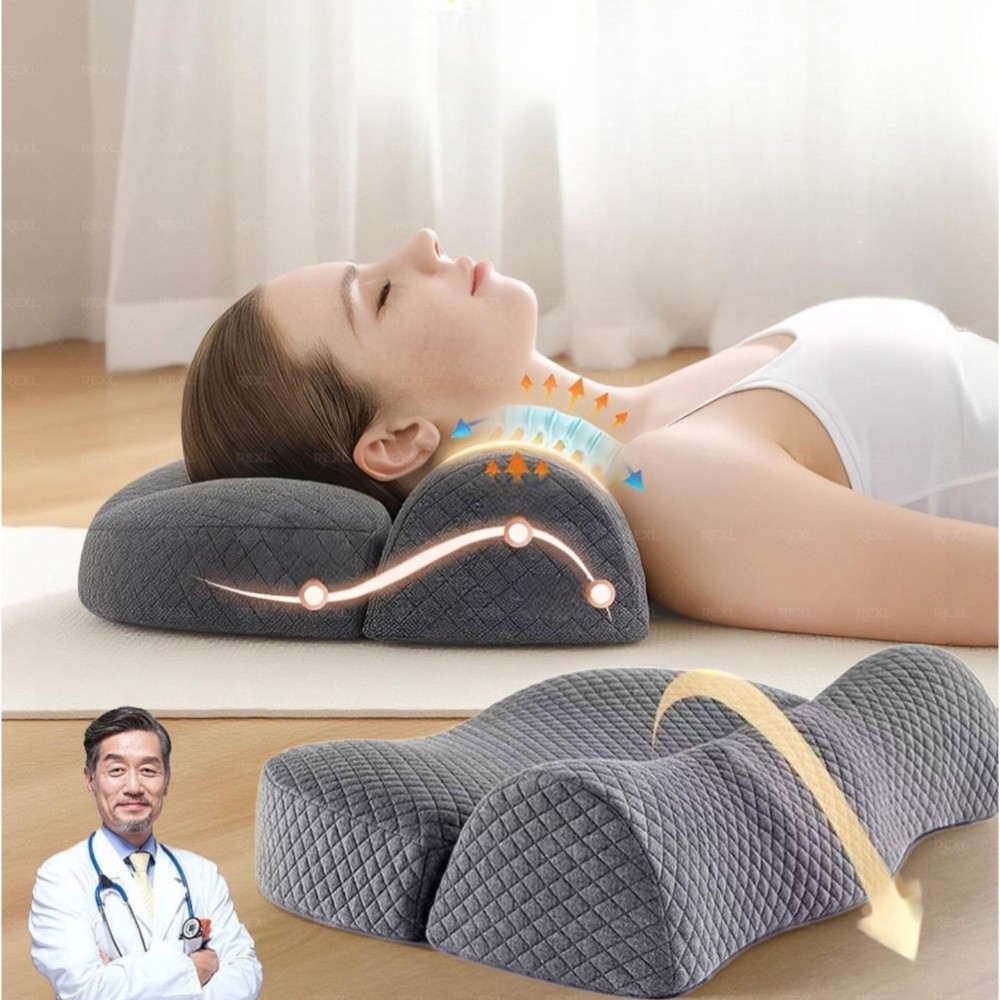 경추 견인 수면 목 보호 건강 보조 표준모델클래식그레이 - 상품 이미지