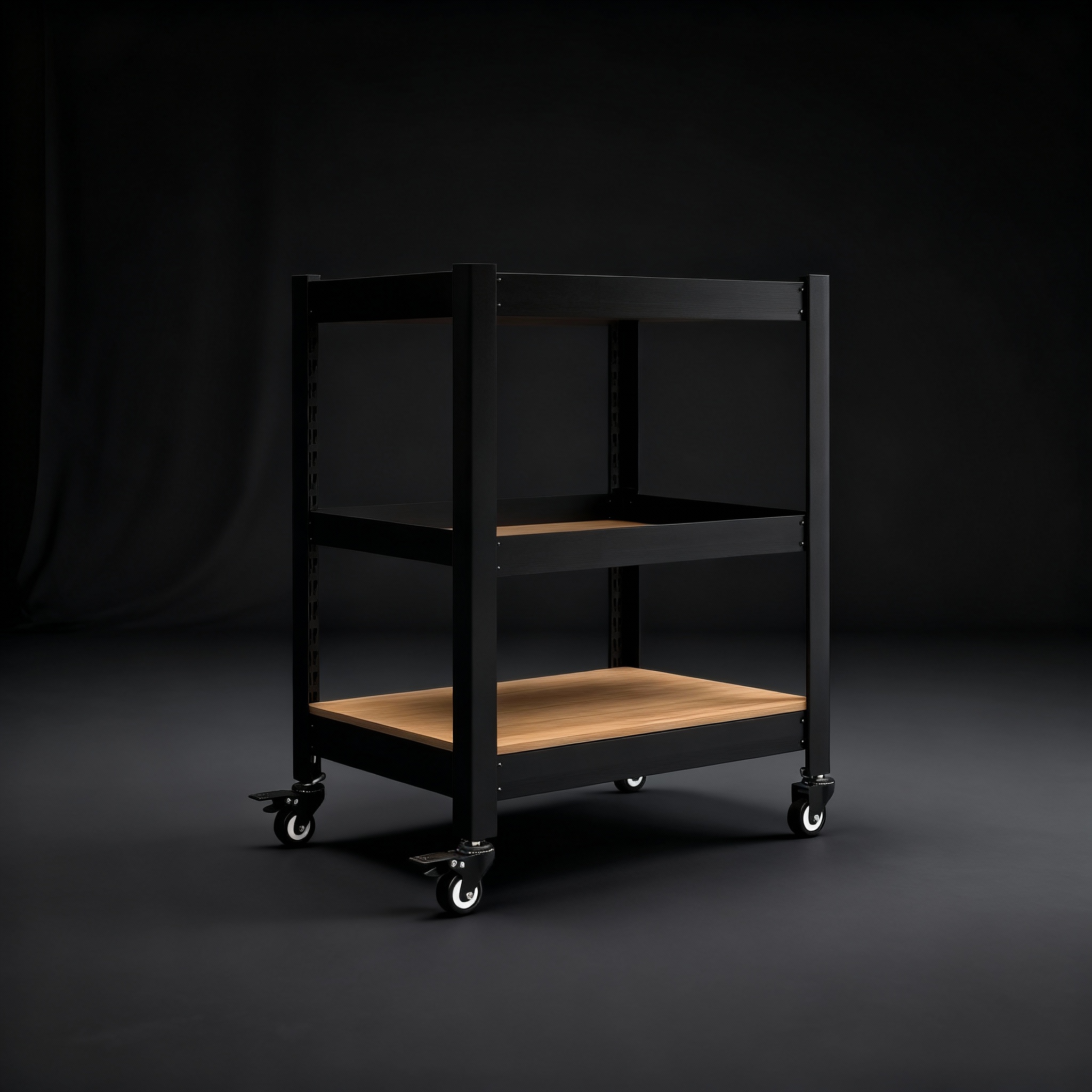 바퀴선반 바퀴달린선반 틈새 트롤리 이동식 트레이 홈던트 2단 303075