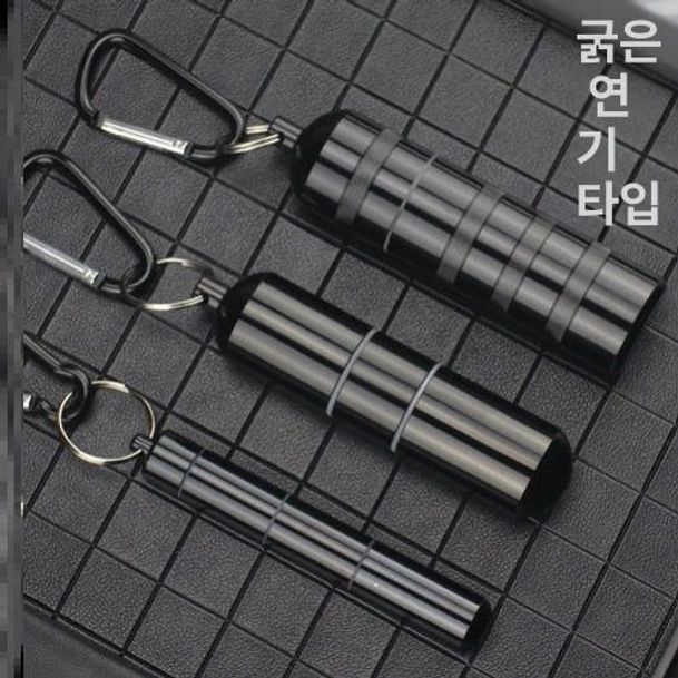 금속 담배 케이스 휴대용 메탈 파우치 연초 지갑 보관통 슬림형 메탈케이스 담뱃갑 스타일 B 두꺼운 4-5개 실버 - 상세 이미지 3