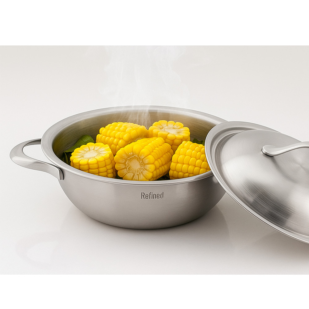 국내산 포스코스텐 인덕션(IH) 소형찜기 웍찜20cm,24cm - 상세 이미지 2