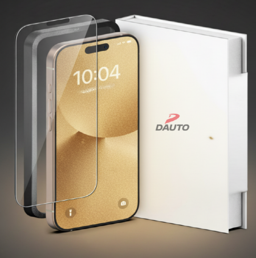 디오토 지문인식 강화유리 액정보호 필름 아이폰17 프로, 2매입