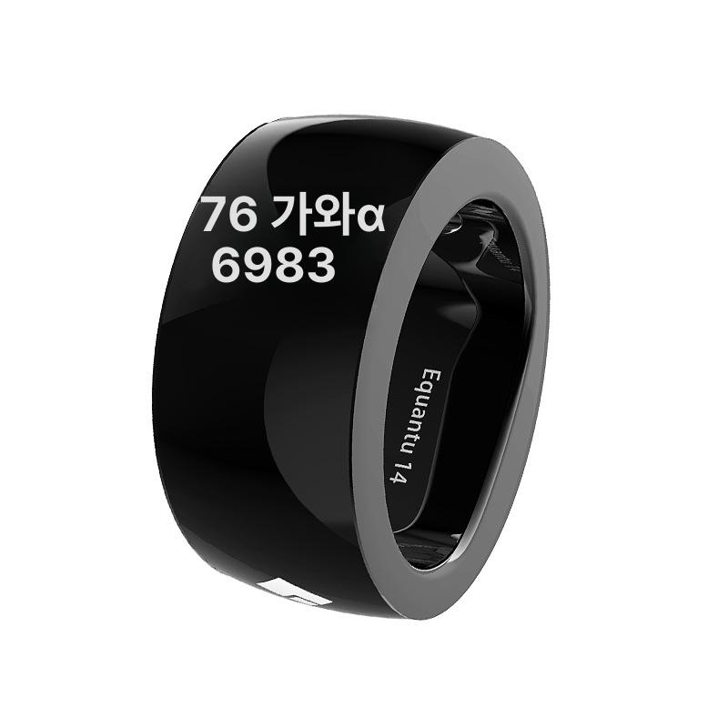 스마트 블루투스 반지 앱 연동 스마트링 웨어러블 링 아연합금 QB702 블랙 18mm - 상세 이미지 3