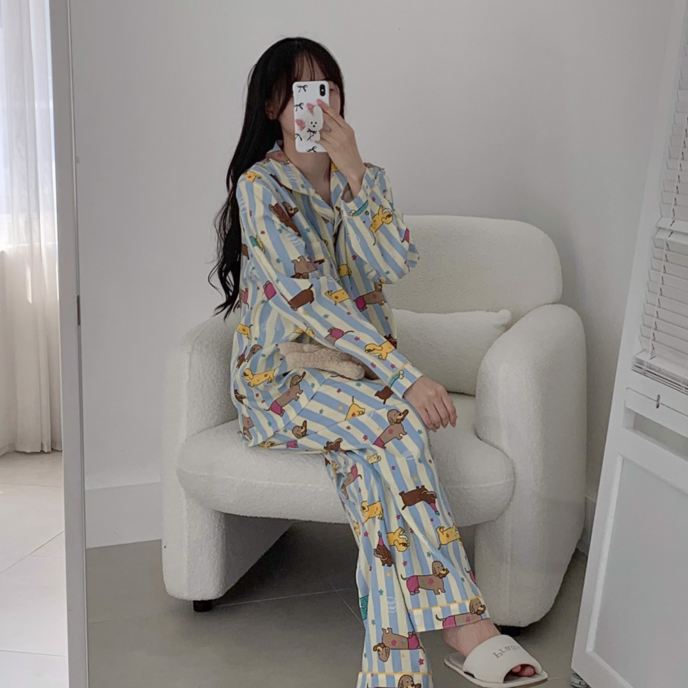 노브라잠옷 캡내장잠옷 파자마파티 수유 가을 긴팔 홈웨어 세트 이미지 6