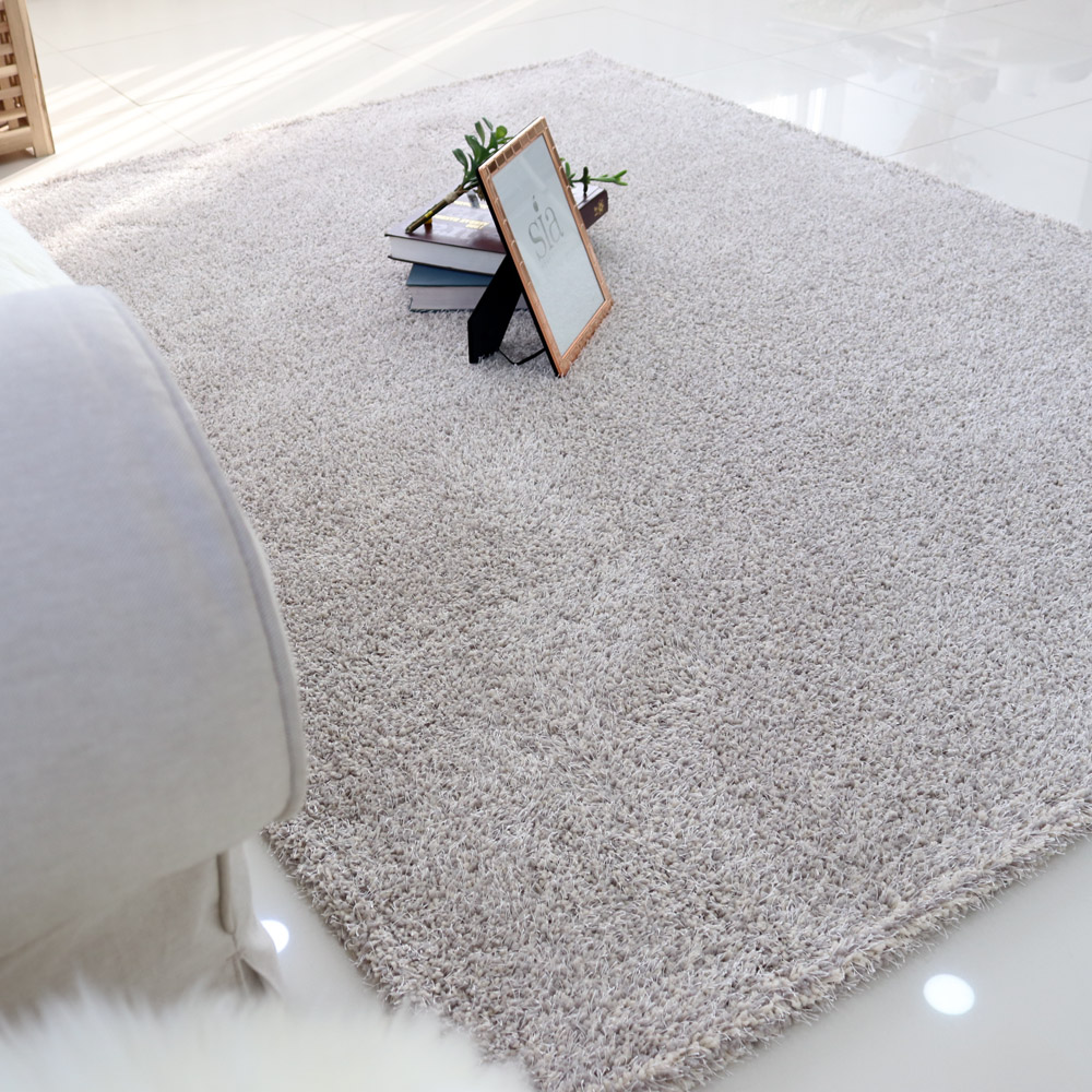 먼지없는 워셔블 장모 온감 러그 대형 거실 침실 원룸 루틴 그레이, 원형 200