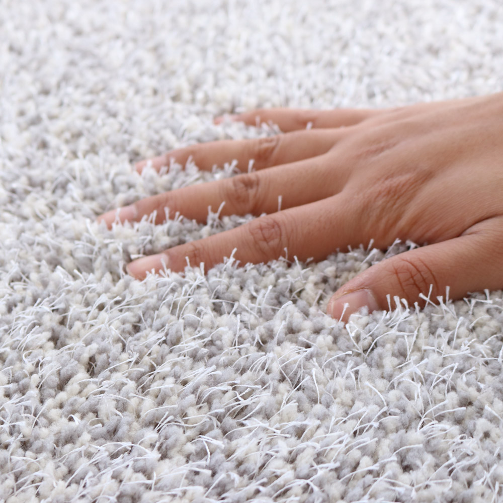 먼지없는 워셔블 장모 온감 러그 대형 거실 침실 원룸 루틴 그레이, 원형 200