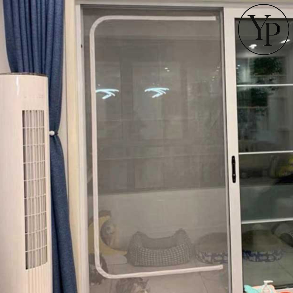 고양이 방묘문 방충망 현관 베란다 출입 방묘창 안전문 지퍼형 울타리