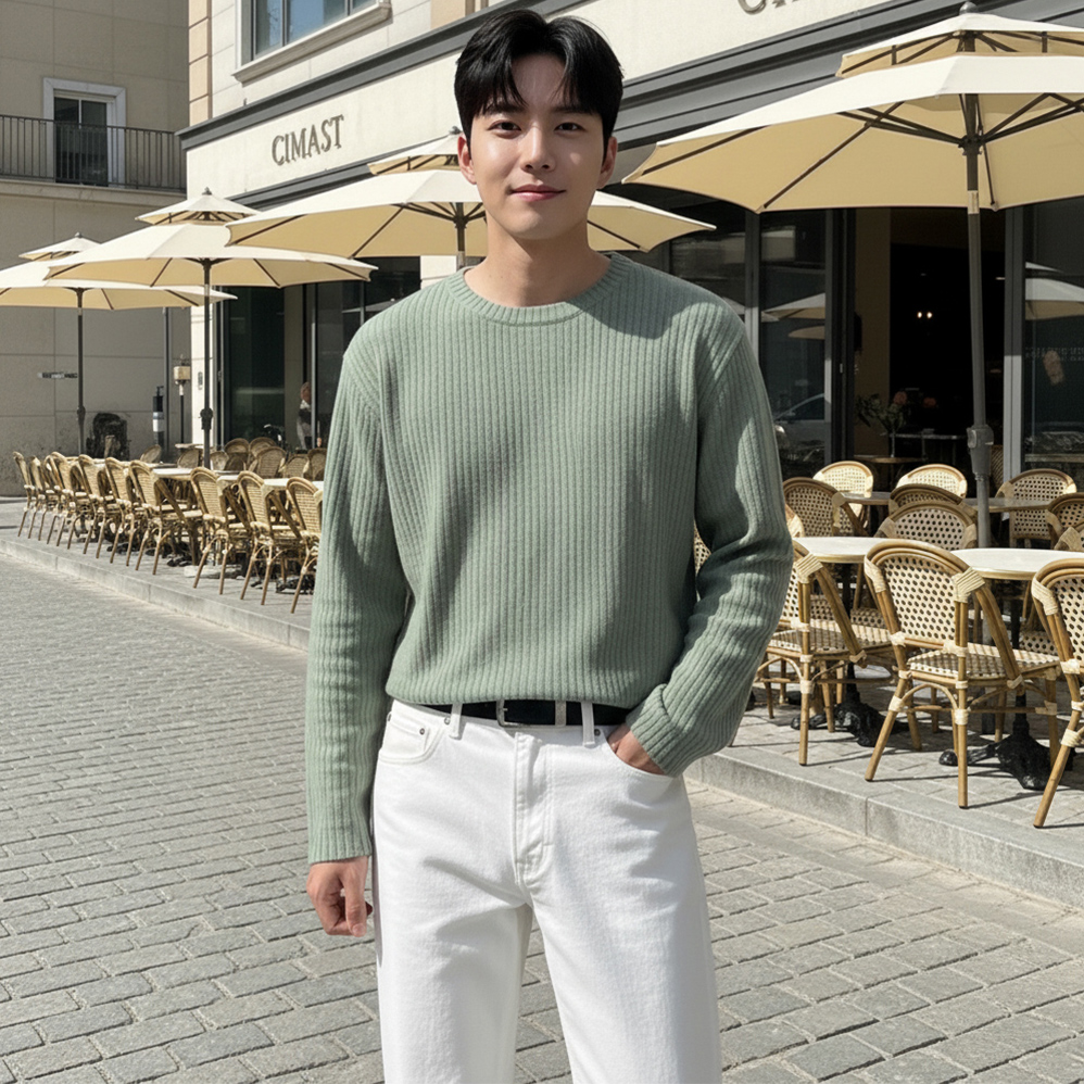 1+1 남자긴팔티 쭉티 롱슬리브 - 상세 이미지 2
