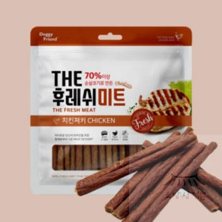 소망상점 첼시 더 후레쉬미트 치킨져키 220g 대용량 강아지간식 애견간식 애완동물간식