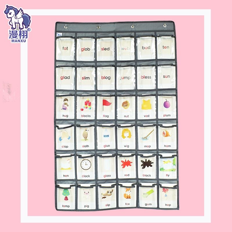 심플 36칸 액세서리 정리대 악세서리 천투명 투명 수납 소품함 베이지 수납정리함 수납함 12칸 포켓 투명 베이지그린 행잉 도어 후크 포함 - 상세 이미지 3