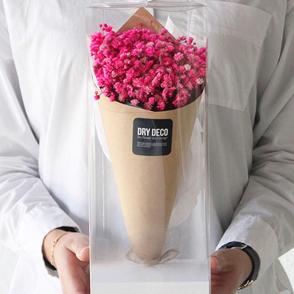 임신축하꽃 안개꽃 프리저브드플라워 꽃다발 중형 드라이플라워 선물