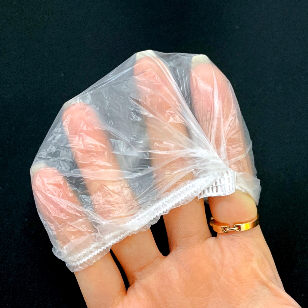 밴딩고정 염색시귀보호비닐귀마개 샤워목욕시방수귀마개 100P - 상품 이미지