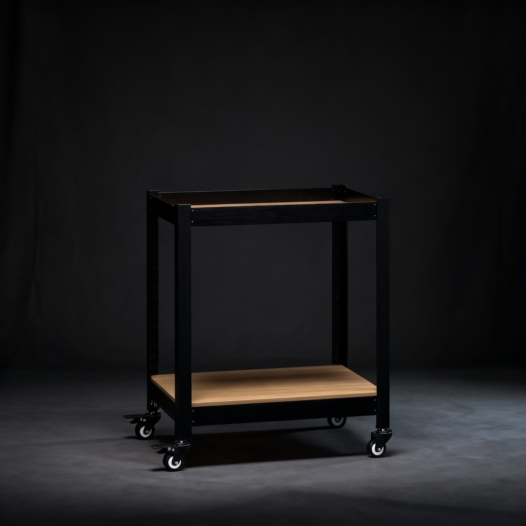 바퀴선반 바퀴달린선반 틈새 트롤리 이동식 트레이 홈던트 2단 303075