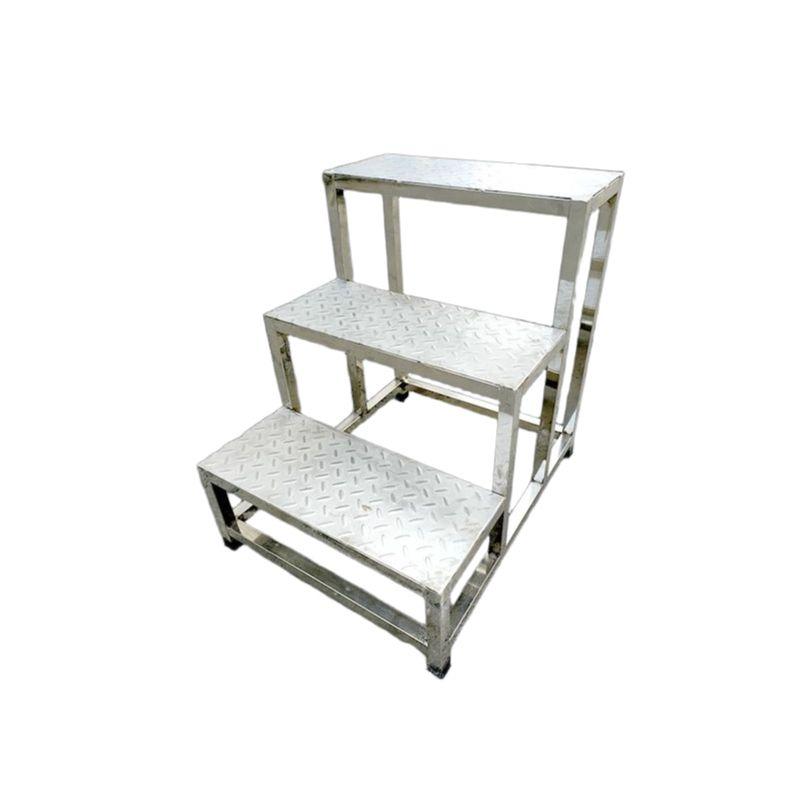 알루미늄 계단 사다리 선반 의자 다락방 작업용 창고 2단 500mm (225KG) - 상세 이미지 3
