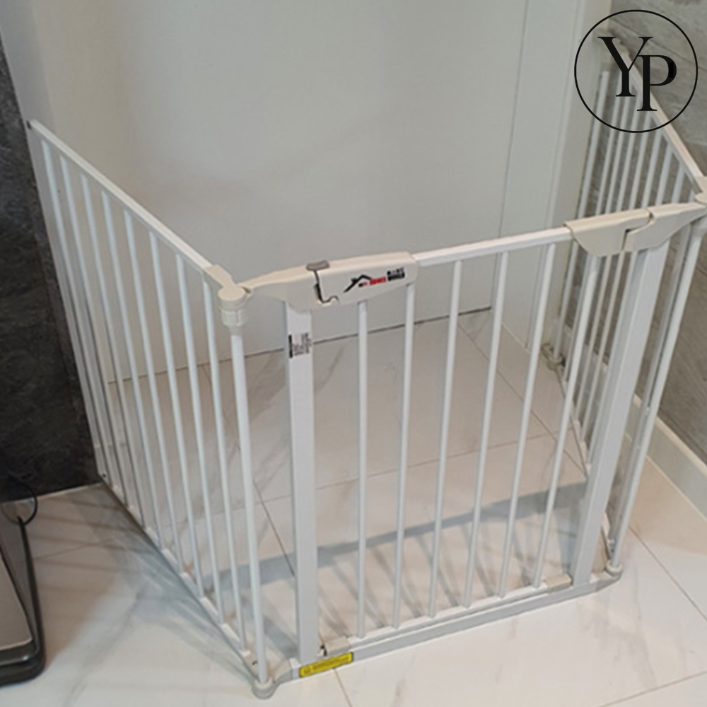 애견 안전 울타리 3면 반려동물 가림막 새끼 반려견 격리 케이지 펜스 분리장