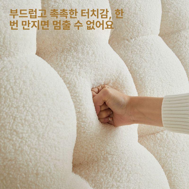 침대 헤드 쿠션 벽가드 소프트터치 머리맡 머리 고탄력 인테리어 크림화이트 90x60x10 - 상세 이미지 2