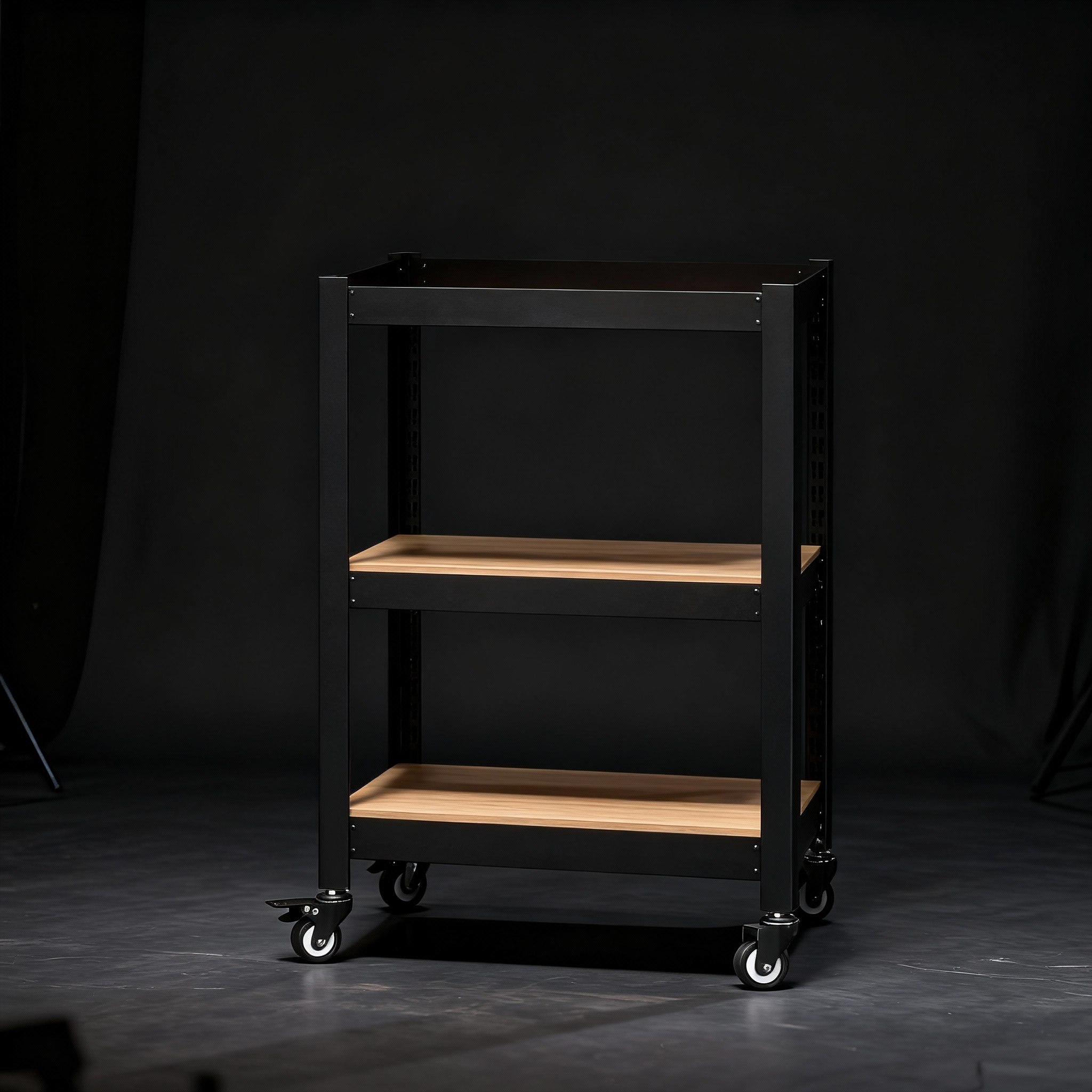 바퀴선반 바퀴달린선반 틈새 트롤리 이동식 트레이 홈던트 2단 303075