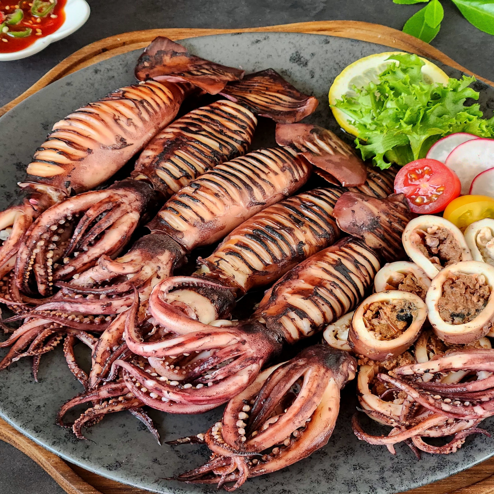 생물 오징어 오징어통찜 내장 급냉 냉동 600g~1kg - 상세 이미지 3