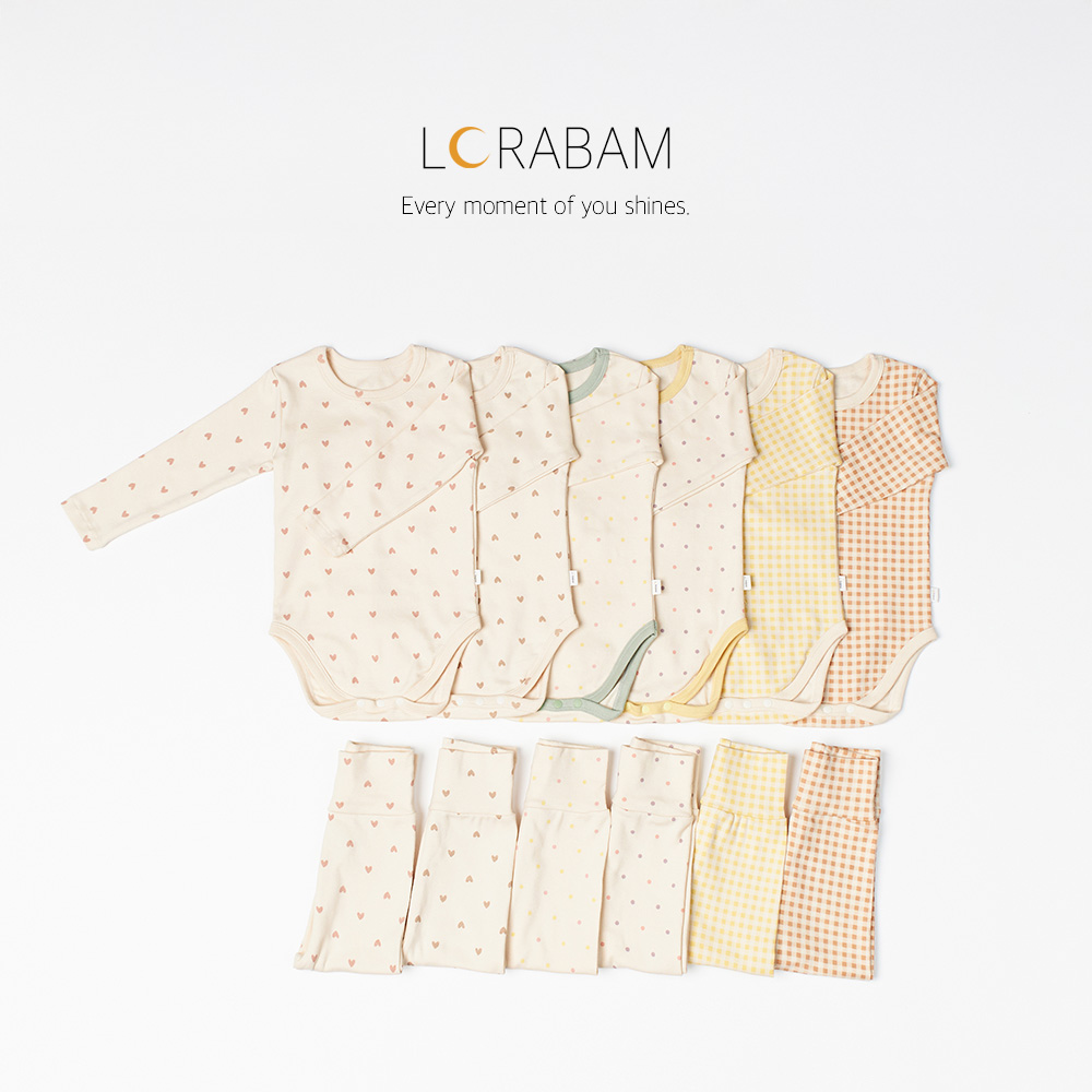 로라밤 릴리 슈트세트 신생아 아기 내복 50일 100일 돌 촬영 봄 가을 겨울