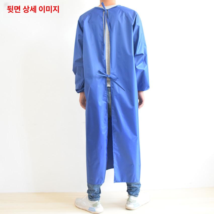 작업복 기름 화학 산성 방수 부직포 액체 식품 알칼리성 앞치마 산업용 분진복 대형 화이트 - 상세 이미지 4