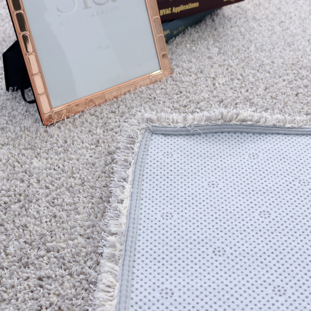 먼지없는 워셔블 장모 온감 러그 대형 거실 침실 원룸 루틴 그레이, 원형 200