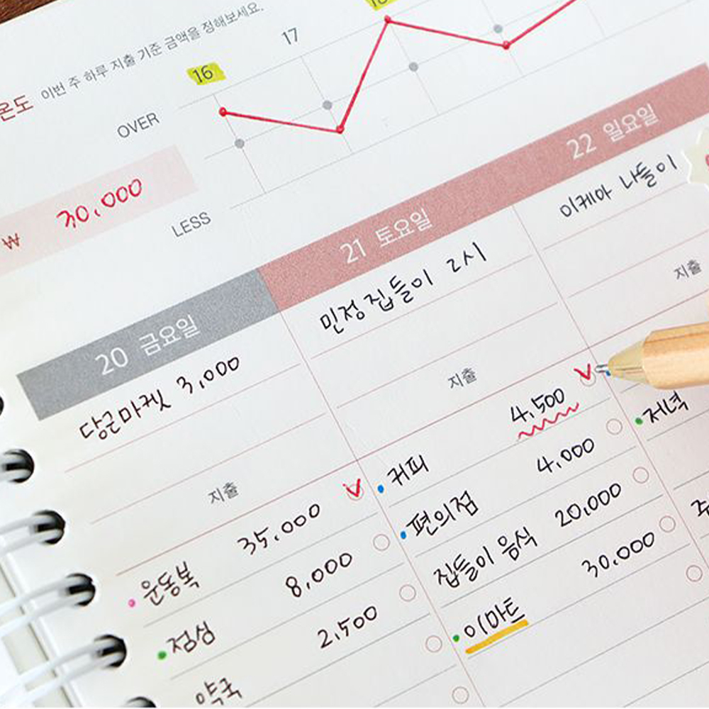 2026 가계부 다이어리 26년 편한 머니북 금전출납 캐시북 신혼부부가계부 소비일기 상세 이미지 5