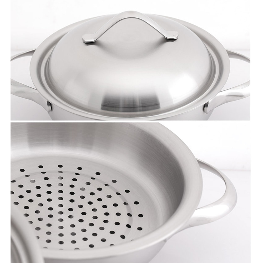 국내산 포스코스텐 인덕션(IH) 소형찜기 웍찜20cm,24cm - 상세 이미지 5