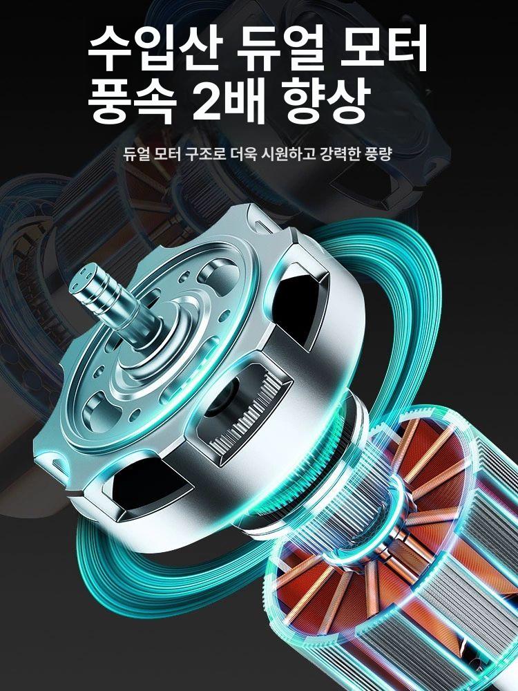 휴대용 허리 선풍기 옷속 등풍기 탁상용 목걸이 목에거는 냉각 태풍기 바디팬 넥풍기 아이언맨 5000mAh 20000mAh - 상세 이미지 4