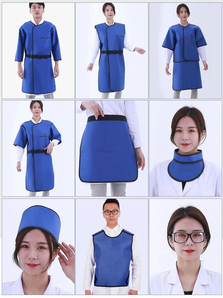 방사선 목보호대 목보호 특수형 스카프 엑스레이 워머 남성 여성 차폐복 차폐 병원 추천 0.5 앞치마+목도리+모자 3종 - 상세 이미지 2