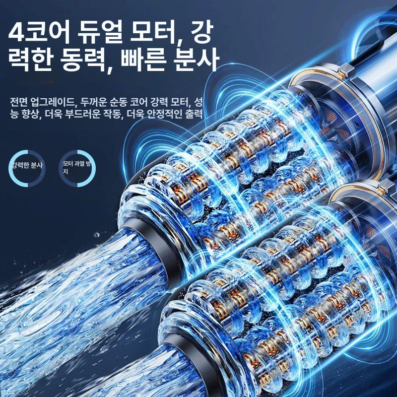 충전식 양수기 자동 리튬 물펌프 가정용 수중펌프 농업 텃밭 호스 분사 고성능 급유기 세차 9900H 30m - 상세 이미지 3